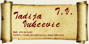 Tadija Vukčević vizit kartica